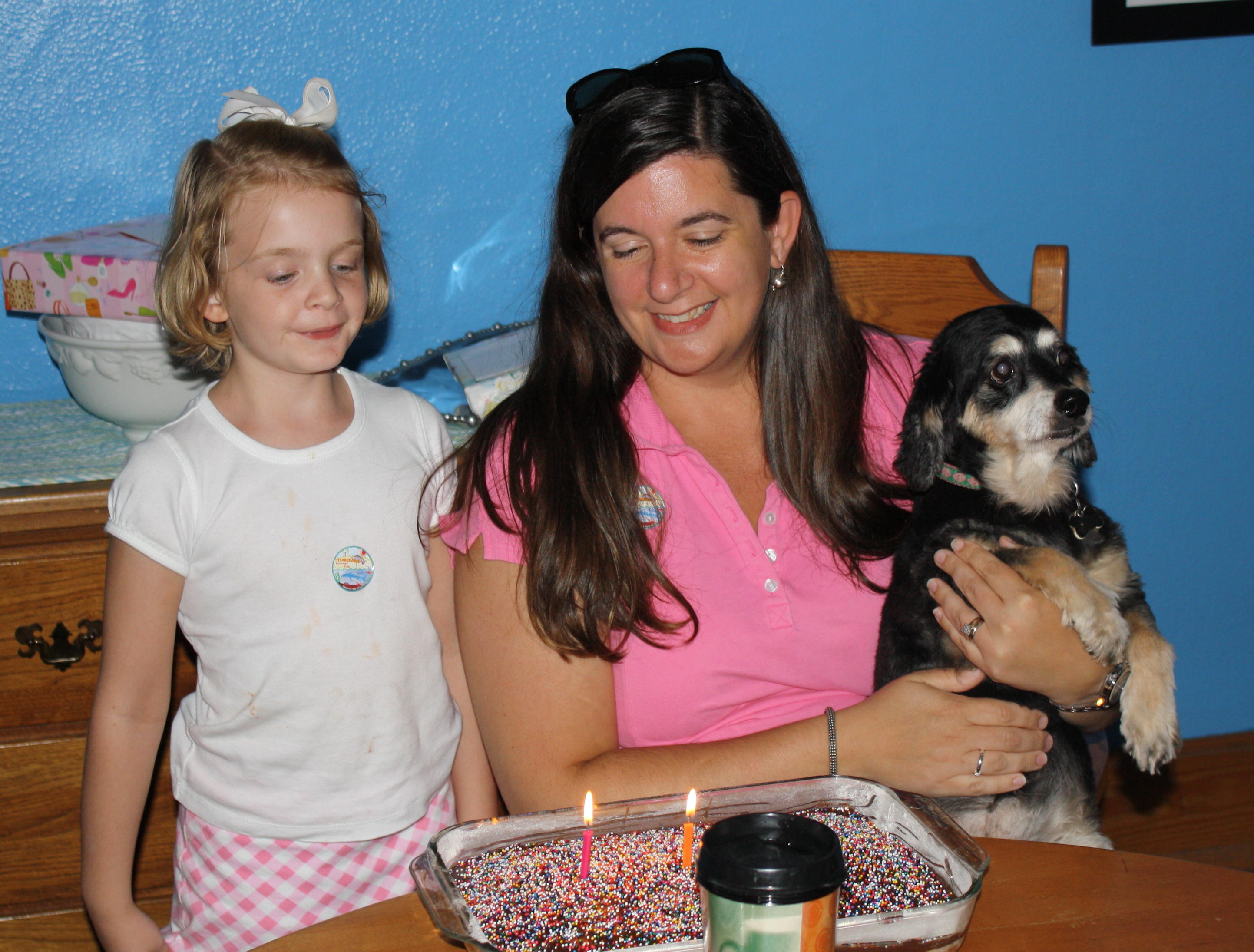 2009-08-16 Jane and Maddie with B